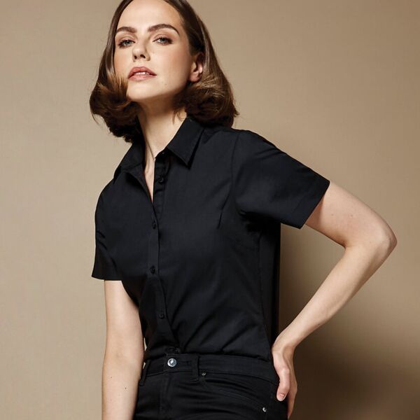 Women's poplin shirt short sleeve Thumbnail