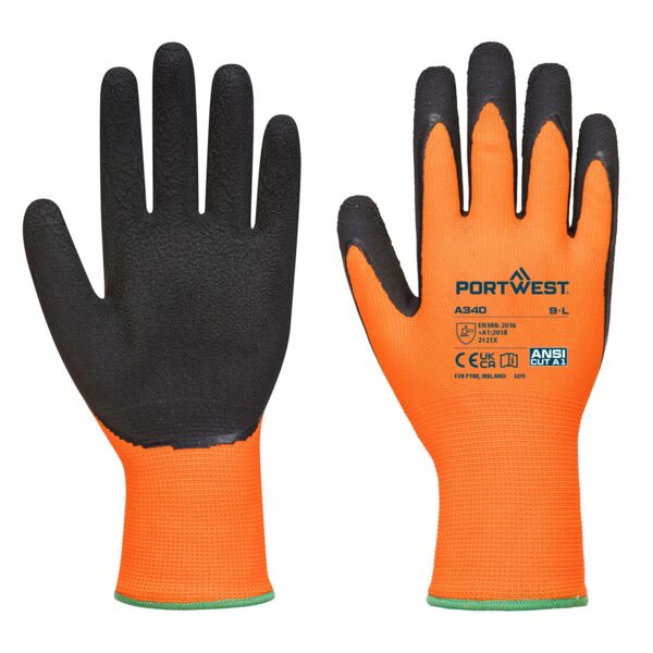A340 Hi-Vis Grip Glove - Latex Thumbnail
