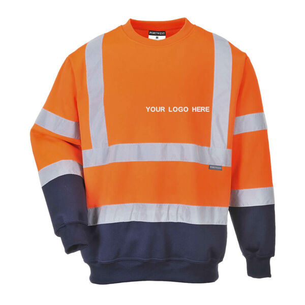 B306 Hi Vis Contrast Sweatshirt Thumbnail