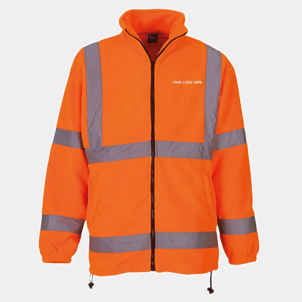 YK042 Hi Vis Heavy Weight Fleece Jacket Thumbnail