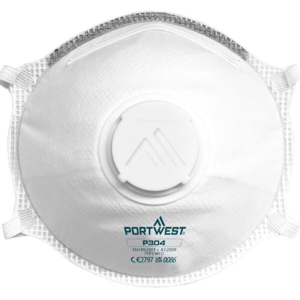 FFP3 Valved Dolomite Light Cup Respirator (Pk10) Thumbnail