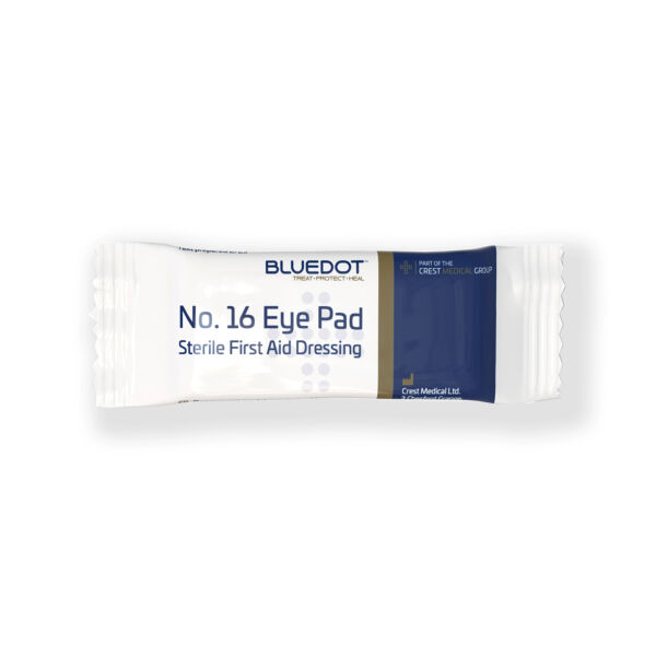 Blue Dot Flow Wrapped No16 Eye Pad and Bandage ( Pack of 20) Thumbnail